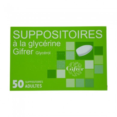 SUPPOSITOIRE A LA GLYCERINE GIFRER ADULTES Boite de 50 GIFRER BARBEZAT - 1 SUPPOSITOIRE A LA GLYCERINE GIFRER ADULTES Boite de 50 GIFRER BARBEZAT - 1