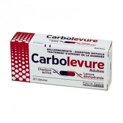 CARBOLEVURE Adultes Charbon activé Boite de 30 gélules PIERRE FABRE - 1