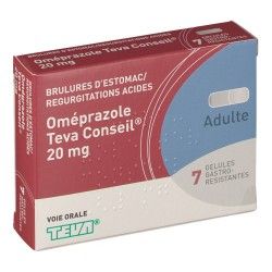 OMEPRAZOLE 20 mg Teva Conseil Boite de 7 gélules UPSA - 1