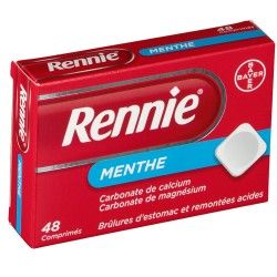 RENNIE Menthe Comprimé sucré Boite de 48 BAYER SANTÉ FAMILIALE - 1 RENNIE Menthe Comprimé sucré Boite de 48 BAYER SANTÉ FAMILIALE - 1