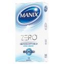 MANIX ZERO Imperceptible et extra lubrifié Boite de 12 MANIX ZERO Imperceptible et extra lubrifié Boite de 12