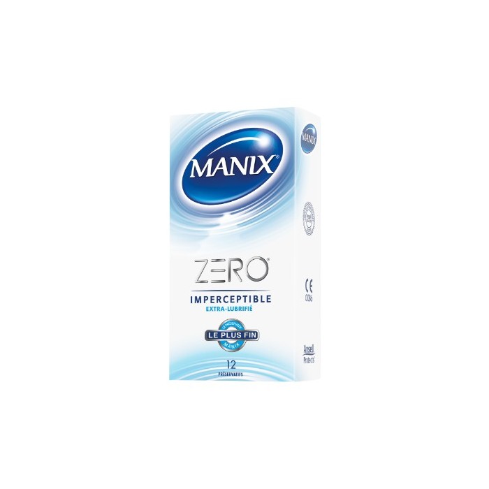 MANIX ZERO Imperceptible et extra lubrifié Boite de 12
