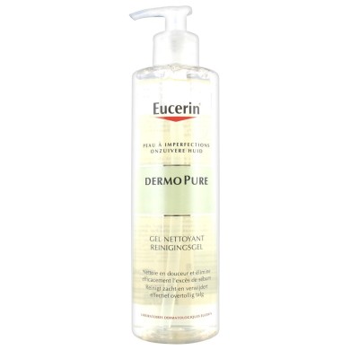 EUCERIN DermoPure Gel nettoyant 2 Flacons pompe de 400 ml