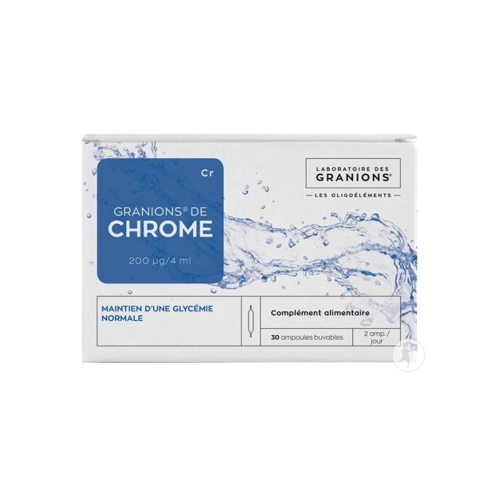 Granion de CHROME 200ug/jour boite de 30 ampoule de 100 ug LABORATOIRE DES GRANIONS - 1