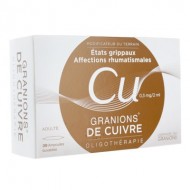 Granions de CUIVRE Boite de 30 ampoules LABORATOIRE DES GRANIONS - 1