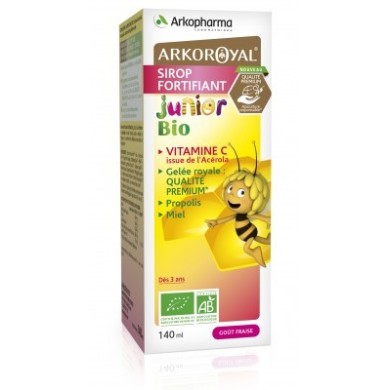 ARKOROYAL Sirop fortifiant Junior BIO dès 3 ans Flacon de 140 ml ARKOROYAL Sirop fortifiant Junior BIO dès 3 ans Flacon de 140 ml
