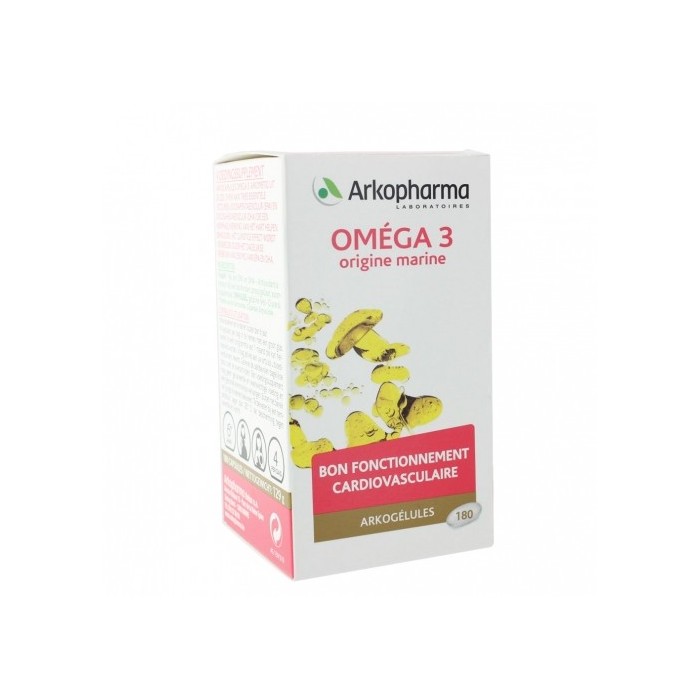ARKOPHARMA Arkogélules Oméga 3 Boite de 180 capsules Arkopharma - 1