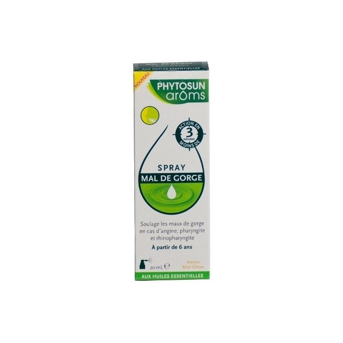 PHYTOSUN AROMS Spray Gorge Spray de 20 ml OMEGA PHARMA - 1 PHYTOSUN AROMS Spray Gorge Spray de 20 ml OMEGA PHARMA - 1