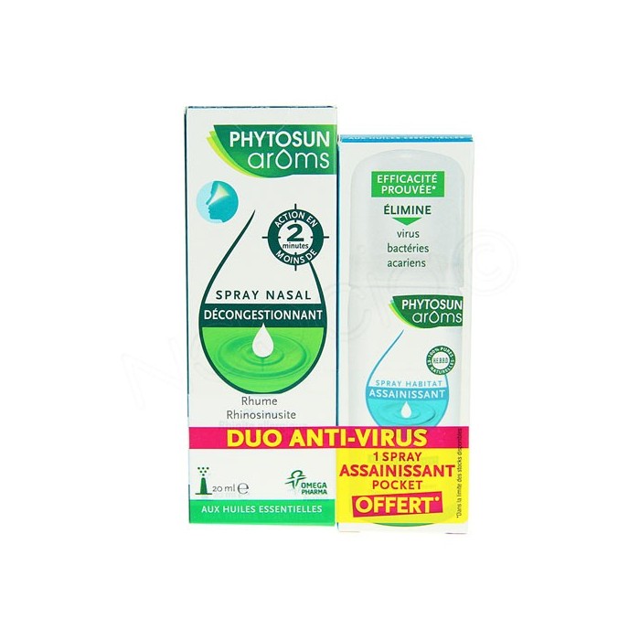 PHYTOSUN AROMS Spray nasal et spray assainissant offert