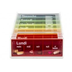 ANABOX Pilulier hebdomadaire arc en c ANABOX Pilulier hebdomadaire arc en c