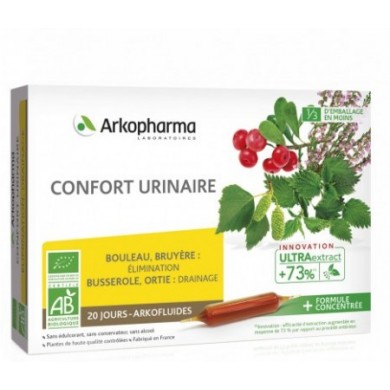 ARKOPHARMA Arkofluide BIO Confort Urinaire BOite de 20 ampoules ARKOPHARMA Arkofluide BIO Confort Urinaire BOite de 20 ampoules