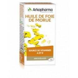 ARKOGELULES Huile de foie de morue Boite de 60 capsules ARKOGELULES Huile de foie de morue Boite de 60 capsules