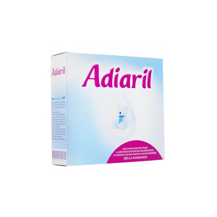 ADIARIL Poudre de réhydratation des nourissons Boite de 10 sachets