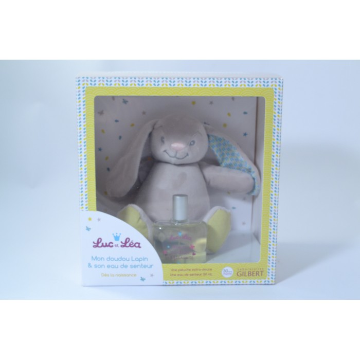 LUC ET LEA Coffret mon doudou lapin et son eau de senteur