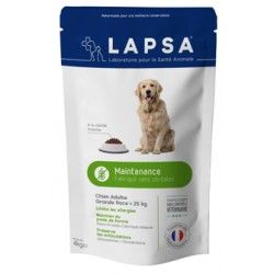 LAPSA Croquette MAINTENANCE chiens adultes de 1 à 7 ans DE + 25 kilos Sachet de 15 kilos LAPSA Croquette MAINTENANCE chiens adultes de 1 à 7 ans DE + 25 kilos Sachet de 15 kilos