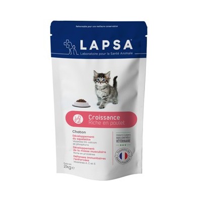 LAPSA Croquettes CROISSANCE pour chatons Sachet de 2kg