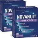 NOVANUIT Triple action Sommeil Complément alimentaire Lot de 2 Boites de 30 gélules NOVANUIT Triple action Sommeil Complément alimentaire Lot de 2 Boites de 30 gélules