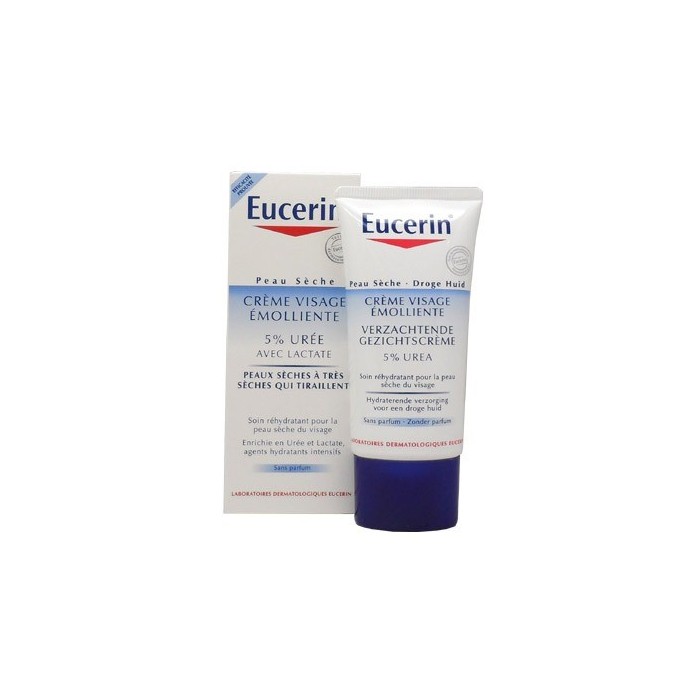 Eucerin Crème Visage Emolliente 5% Urée Tube de 50 ml LABORATOIRES DERMATOLOGIQUES EUCERIN - 1 Eucerin Crème Visage Emolliente 5% Urée Tube de 50 ml LABORATOIRES DERMATOLOGIQUES EUCERIN - 1