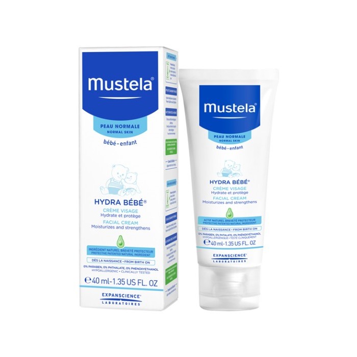 Mustela Hydra Bébé crème Visage Tube de 40 ml EXPANSCIENCE - 1