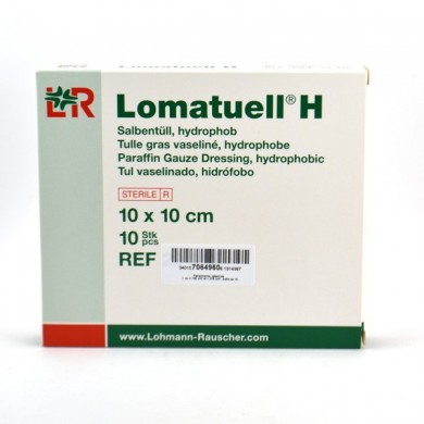 LOHMANN Lomatuell H Tulle gras 10 x 10 cm Boite de 10 LOHMANN Lomatuell H Tulle gras 10 x 10 cm Boite de 10