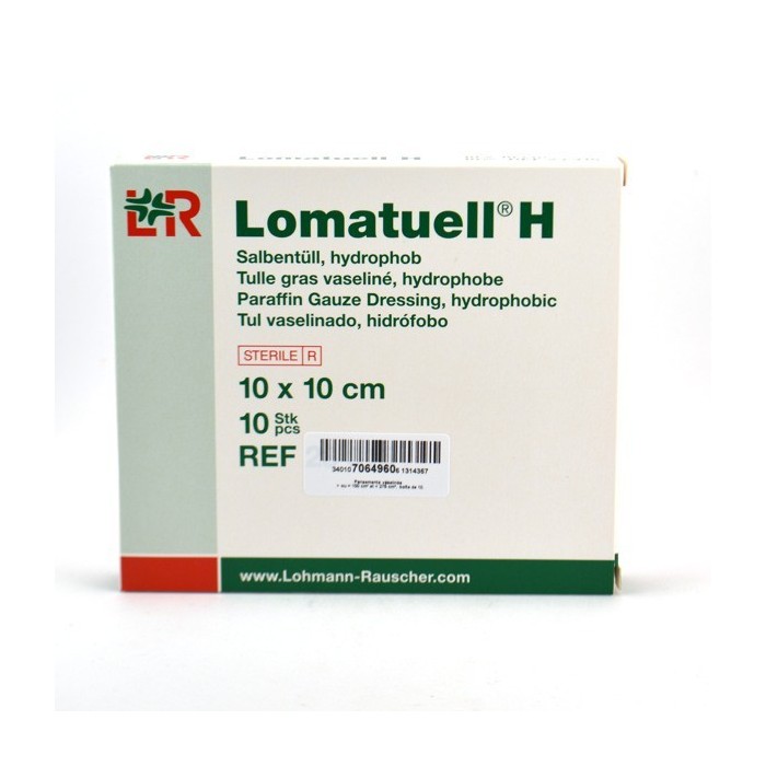 LOHMANN Lomatuell H Tulle gras 10 x 10 cm Boite de 10