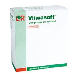 LOHMANN Vliwasoft Compresse non tissé 10 x 10 cm Boite de 100 LOHMANN Vliwasoft Compresse non tissé 10 x 10 cm Boite de 100