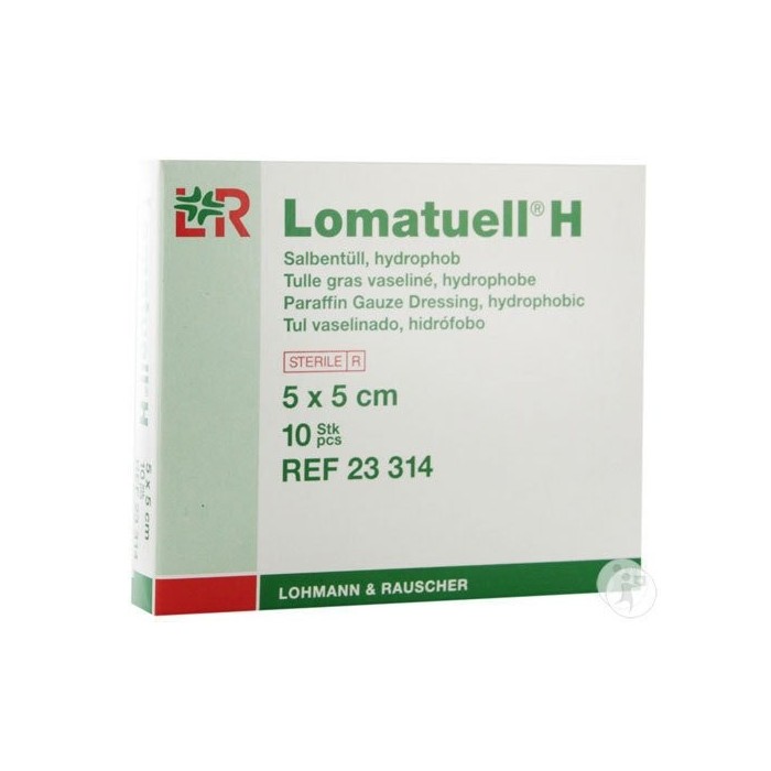 LOHMANN Lomatuell H Tulle gras 5 X 5 cm Boite de 10