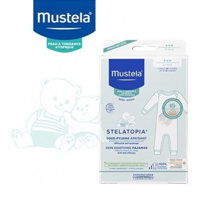MUSTELA STELATOPIA Sous pijama apaisant 12-24 mois 100 % coton