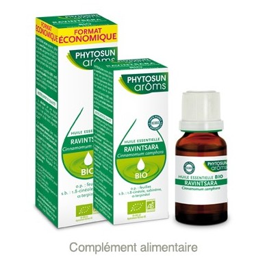 PHYTOSUN AROMS Huile essentielle RAVINTSARA Flacon de 5 ml PHYTOSUN AROMS Huile essentielle RAVINTSARA Flacon de 5 ml