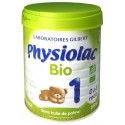 Physiolac Bio 1ere age De 0 À 6 Mois Boite de 800 grammes Gilbert - 1 Physiolac Bio 1ere age De 0 À 6 Mois Boite de 800 grammes Gilbert - 1