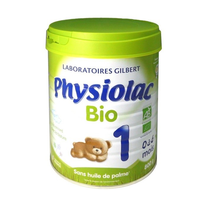 Physiolac Bio 1ere age De 0 À 6 Mois Boite de 800 grammes Gilbert - 1 Physiolac Bio 1ere age De 0 À 6 Mois Boite de 800 grammes Gilbert - 1