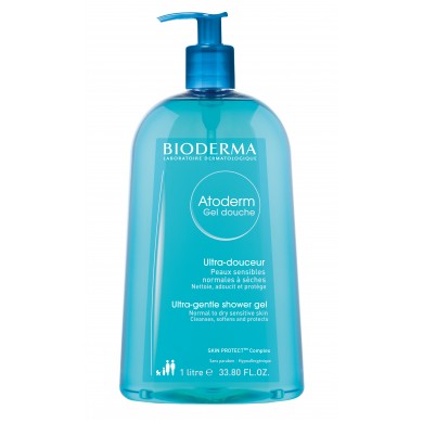 BIODERMA ATODERM Gel douche pour peaux sensibles et sèches flacon pompe de 1 l Bioderma - 1 BIODERMA ATODERM Gel douche pour peaux sensibles et sèches flacon pompe de 1 l Bioderma - 1