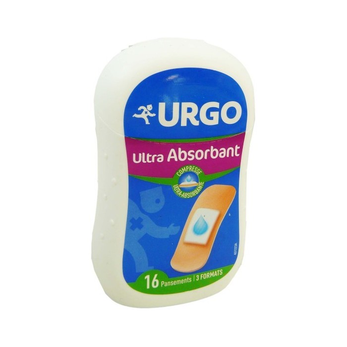 URGO Pansements ultra absorbant Boite de 16 assortis Urgo - 1
