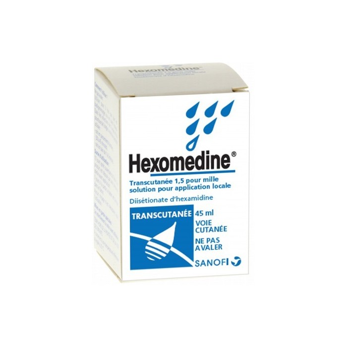 HEXOMEDINE TRANSCUTANEE 1.5 pour mille Flacon de 45 ml COOPÉRATION PHARMACEUTIQUE FRANÇAISE - 1