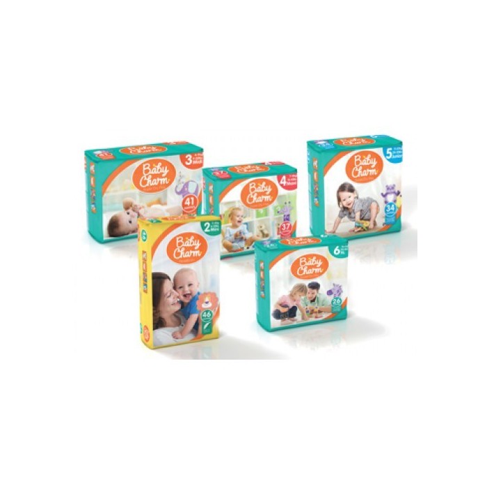 BABYCHARM Couches SUPERDRY Nany mini Taille 3/6 kgs Boite de 138 BABYCHARM Couches SUPERDRY Nany mini Taille 3/6 kgs Boite de 138