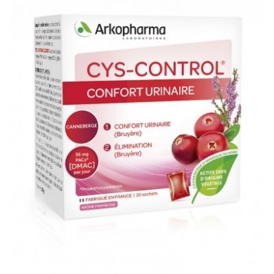 CYS CONTROL Canneberge Boite de 20 sachets dès 3 ans