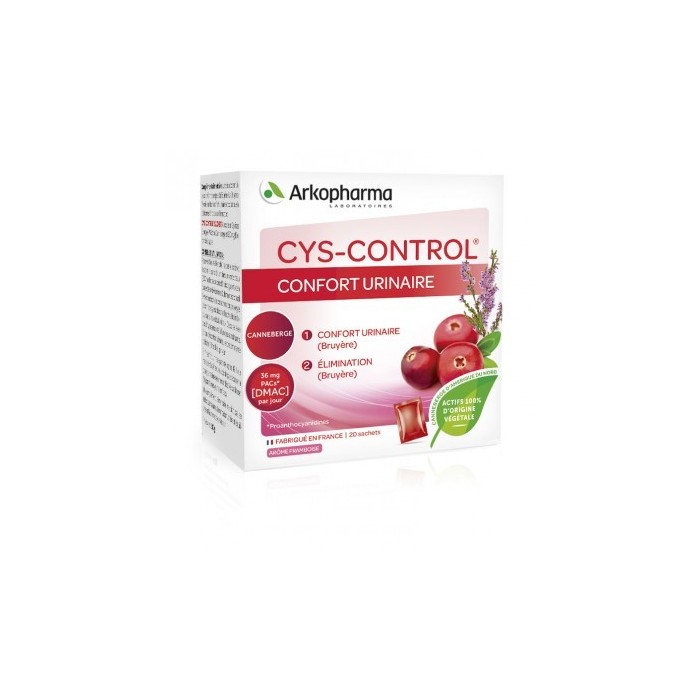 CYS CONTROL Canneberge Boite de 20 sachets dès 3 ans