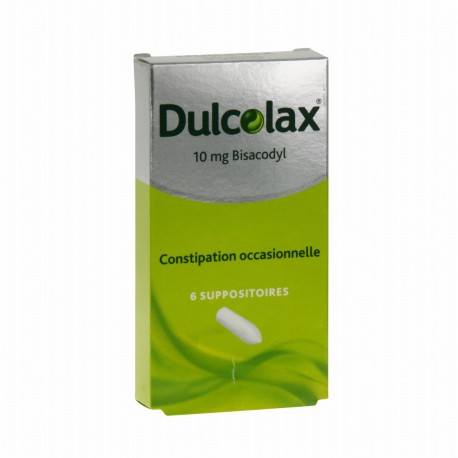 DULCOLAX 10mg Suppositoires Adultes Boite de 6