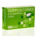 GIFRER Suppositoires à la glycérine Adultes Boite de 100 GIFRER Suppositoires à la glycérine Adultes Boite de 100