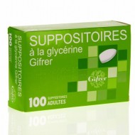 GIFRER Suppositoires à la glycérine Adultes Boite de 100