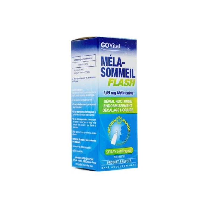 GOVITAL Méla-Sommeil Flash Spray buccal de 20 ml