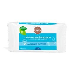 GIFRER Lingettes Biodégradables à l'eau thermale d'Auvergne Sachet de 60 lingettes GIFRER Lingettes Biodégradables à l'eau thermale d'Auvergne Sachet de 60 lingettes