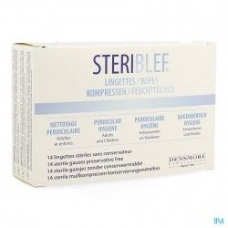 STERIBLEF Nettoyage perioculaires Boite de 14 lingettes STERIBLEF Nettoyage perioculaires Boite de 14 lingettes