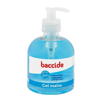 BACCIDE Gel hydroalcoolique pour les mains flacon pompe de  300 ml