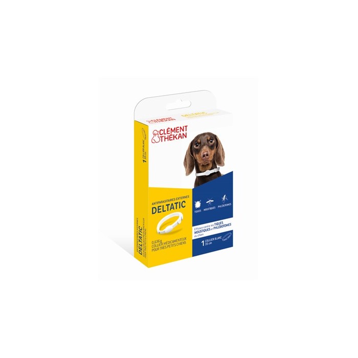 CLEMENT THEKAN DELTATIC Collier antiparasitaires très petit chien (0-5kg)