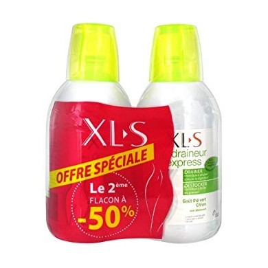XLS Draineur Express Lot de 2 flacon de 500 ml
