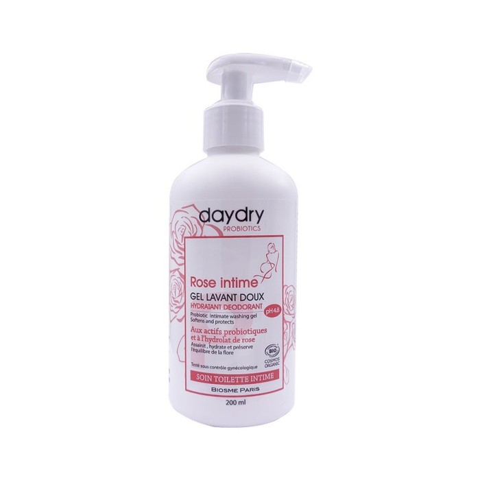 DAYDRY Gel lavant doux Rose intime Flacon pompe de 200 ml