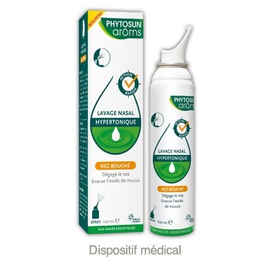 PHYTOSUN AROMS Lavage nasal hypertonique Spray de 100 ml PHYTOSUN AROMS Lavage nasal hypertonique Spray de 100 ml