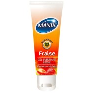 MANIX Gel lubrifiant a la fraise Tube de 80 ml