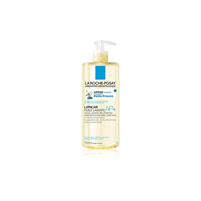 LA ROCHE POSAY LIPIKAR Huile lavante AP + Flacon pompe de 750 ml